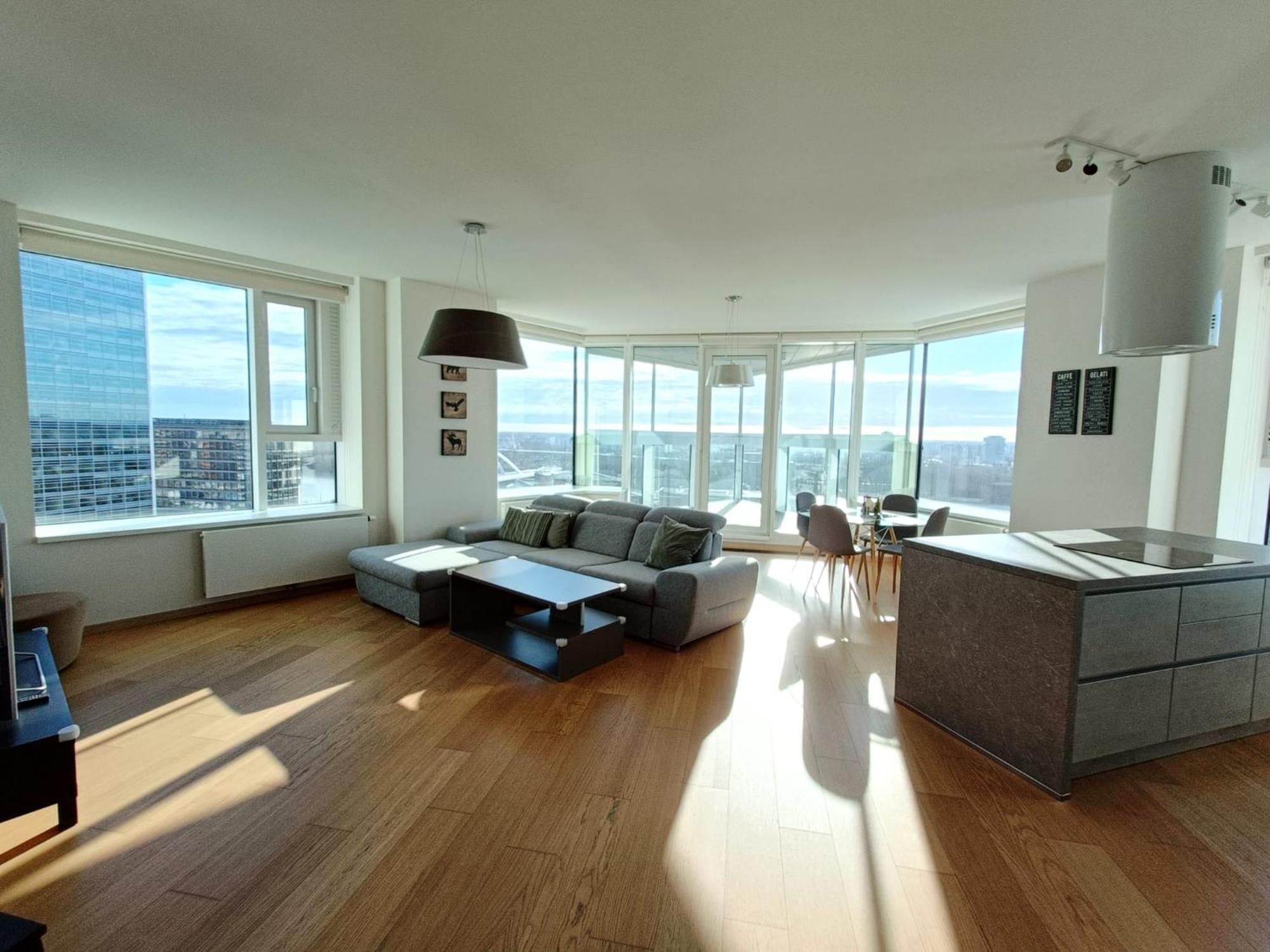 Sag Panorama Apartment 3 Rooms 19Th Floor Great View Free Parking Bratislava Exterior photo